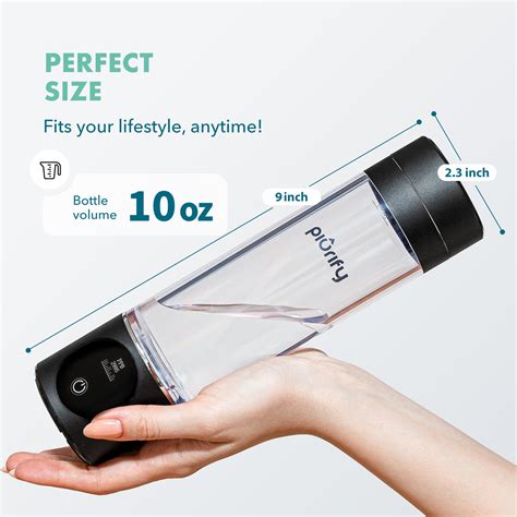 Hydrogen Water Bottle | PIURIFY Hydrogenator® Bottle – Black – Piurify