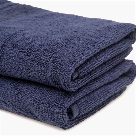 SPACES Bamboo Charcoal Textured Hand Towel - Set of 2 - 40 x 60 cm ...