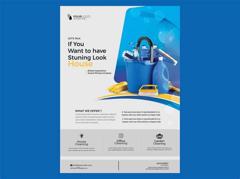 Cleaning Brochure Templates Free