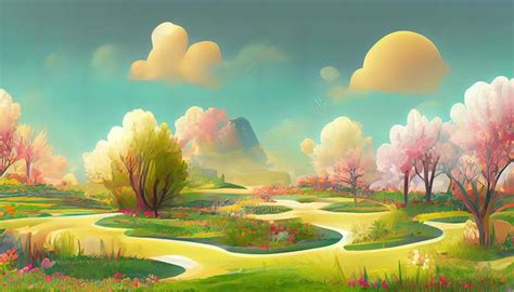 Image result for Spring Background. Cartoon