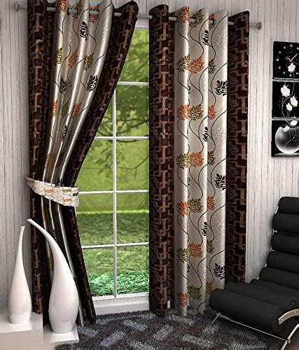 Buy Freehomestyle Floral Door Curtains- Multi Color (Set of 2) Online ...