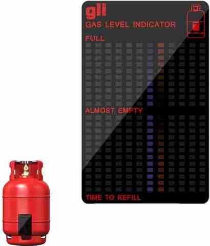 NUVIO Magnetic LPG Gas Cylinder Level Indicator Strip | Reusable Gas ...