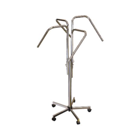 p3d.in - Стойка с 4-мя угловыми вешалами H=1100-1800мм на колесах, хром ...