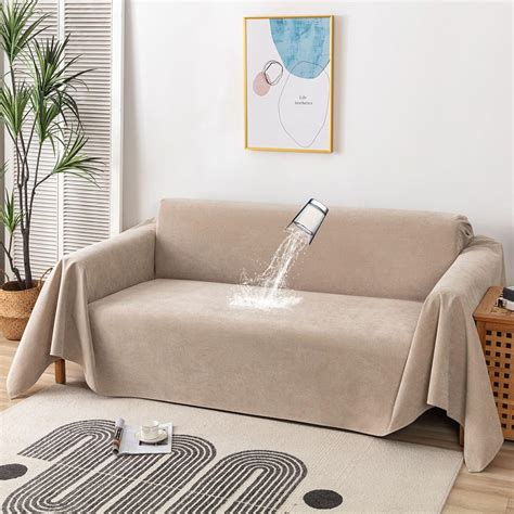 Foreate Waterproof Couch Cover - Sectional Sofa Protector, Cat Scratch ...
