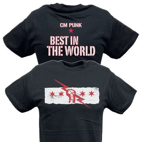 CM Punk Best In the World Mens Black Version T-shirt L - Walmart.com