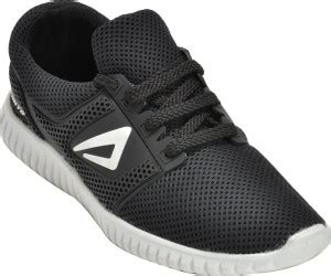 AJANTA Impakto Men's Sports Shoes - Black & White Walking Shoes For Men ...