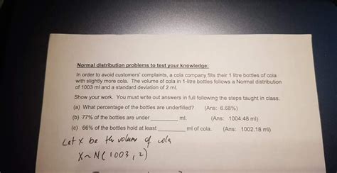 Image result for Normal Distribution Problems with Answers