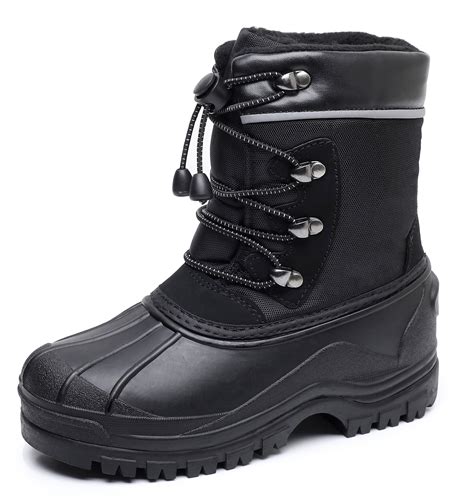 Apakowa Kids Ski Toddler Children's Winter Snow Boots, Waterproof ...