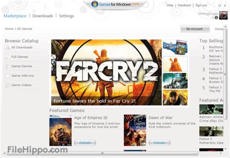 Microsoft closes Games for Windows Live Marketplace news - 8TH ...