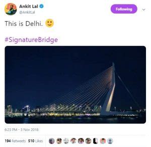 In Tweet by AAP, Dutch Bridge Shown as Delhi's New Signature Bridge