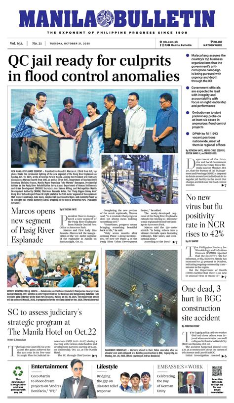 Get digital access to Manila Bulletin - October 21, 2025 issue ...