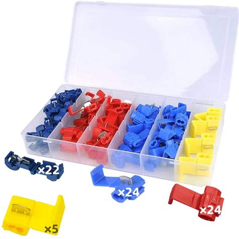 Buy Self-Stripping Quick Splice Electrical Wire Terminals,75pcs Quick ...