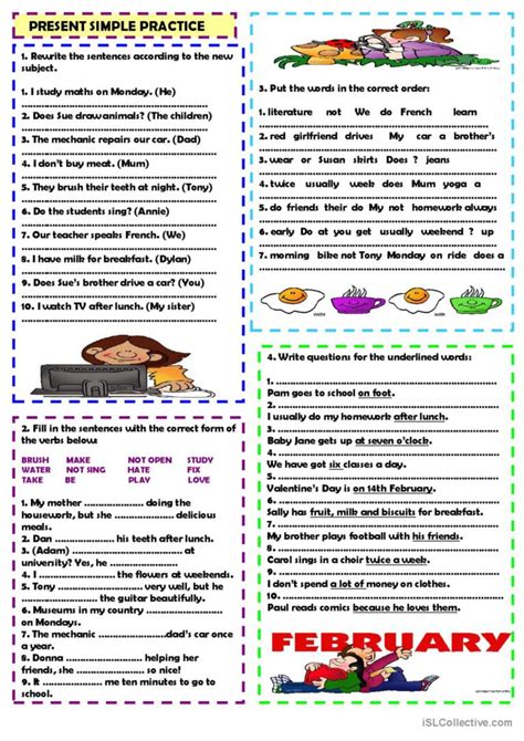 Image result for Simple Present Practice ESL