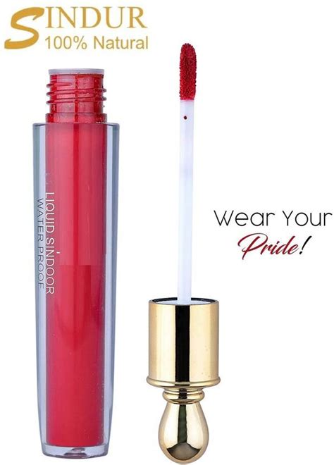 FELICECHIARA Liquid Sindoor With Sponge Tip Applicator - Long Lasting ...