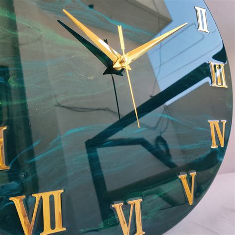 Shop Jungle Green The luxury ResinArt Resin Wall Clock Online