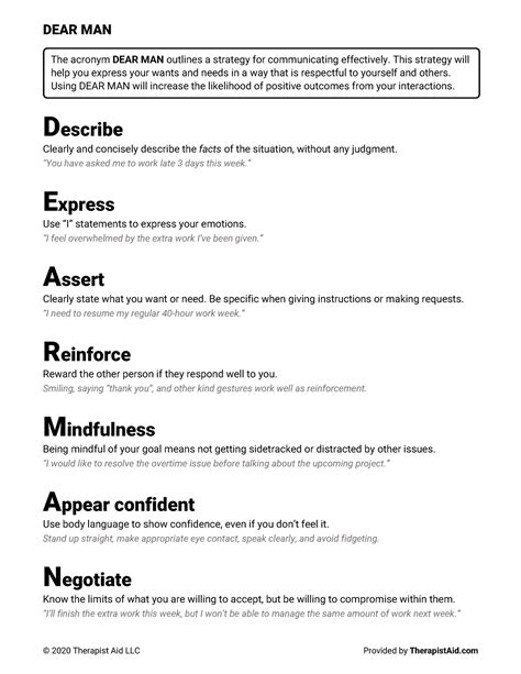 Dearman Dbt Worksheet - DBT Worksheets