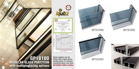 Glass Partition Wall System Modular Aluminium Glazed, 52% OFF