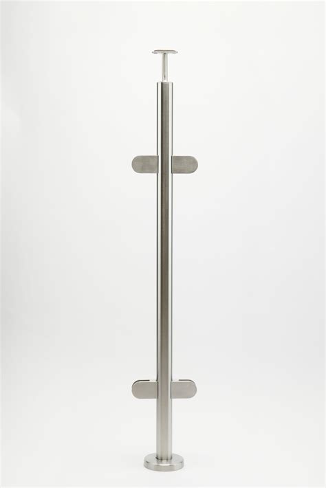 Mid Post With Handrail Bracket ⌀ 48 x 2 | Origin Architectural