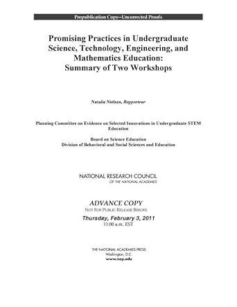 Buy Promising Practices in Undergraduate Science, Technology ...