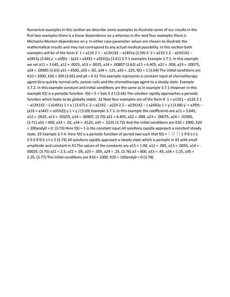 Numerical examples In this section we describe some examples to ...