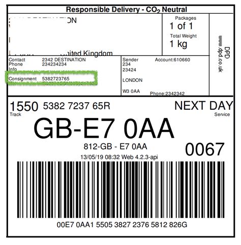 Image result for DPD Tracking Number