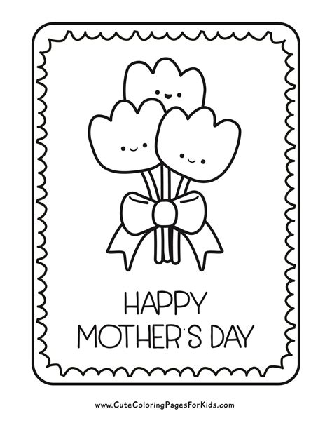 Mother's Day Coloring Pages (13 Free Printables) - Cute Coloring Pages ...