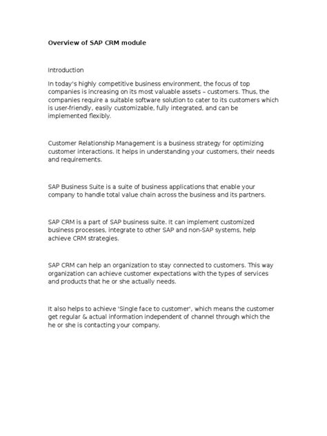 SAP CRM Overview 的图像结果