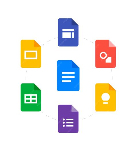 Premium Vector | Document google icons. google sites, google drawings ...