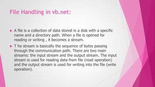 Image result for What Is VB.NET File Handling Create Command Sample Code