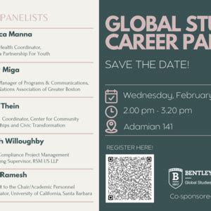 Global Studies & The BSLCE Career Panel - Bentley University