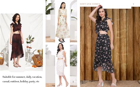 Latin Quarters Black Floral Print Wrap Cordset with Ruffles & Knot ...