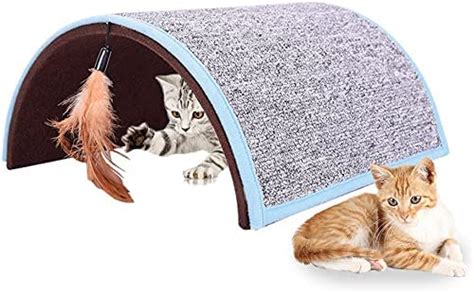 Kitty Flex Pet Carpet Arch Cat Scratch Board Toy Pet Tunnel Scratcher ...
