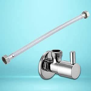18" long heavy duty hot and cold water pvc connection hose pipe with ...