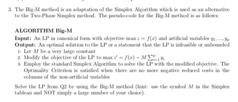 Big M Method and Simplex Algorithm 的图像结果