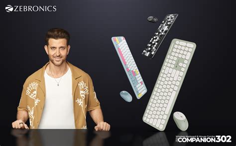 Amazon.in: Buy ZEBRONICS Companion 302 2.4GHZ Wireless Keyboard & Mouse ...