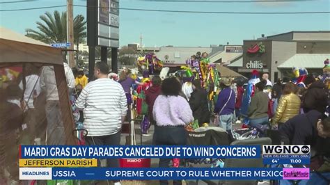 Mardi Gras parades in Jefferson Parish canceled due to weather