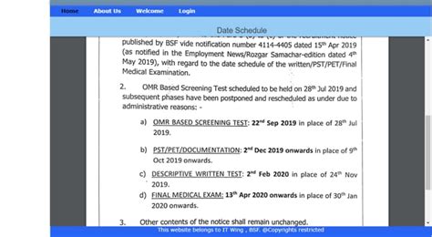 BSF head constable exam 2019 postponed. Check revised dates here ...