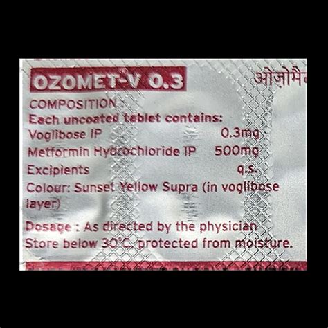 OZOMET V 0.3MG TABLET 10'S Price, Uses, Side Effects & Substitutes ...