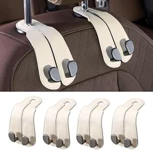Kirthy Purse Hook for Car,Double Premium Stitched Leather and Aluminum ...