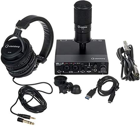 Steinberg UR22C Recording Pack with USB 3.0 Audio Interface, Condenser ...