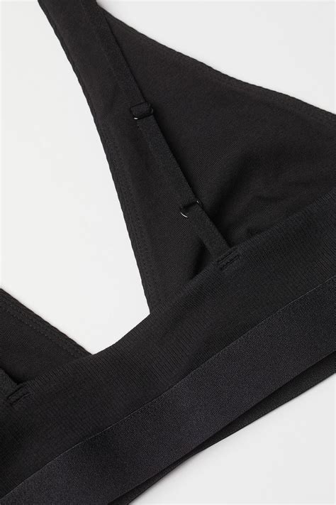 2-pack ribbed bra tops - Black - Ladies | H&M IN