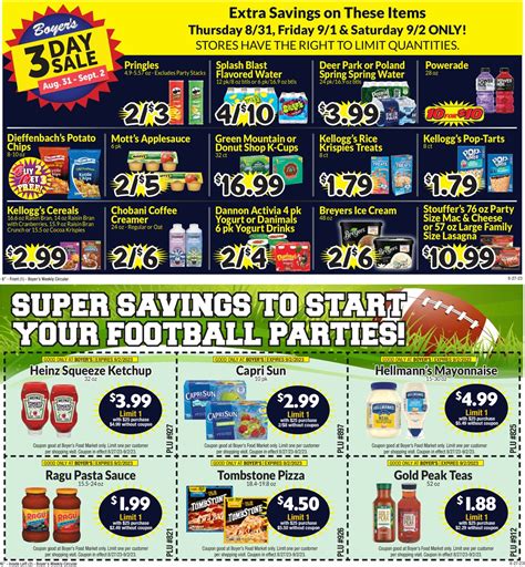 Boyer's Food Markets Ad Circular - 08/27 - 09/02/2023 | Rabato