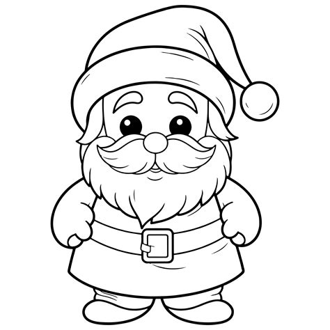 Santa Claus And Elf Coloring Pages