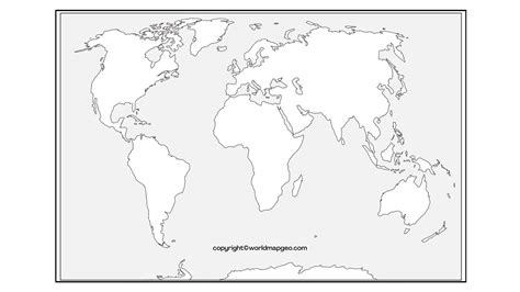 Black And White World Map Pdf at Sandra Eyre blog