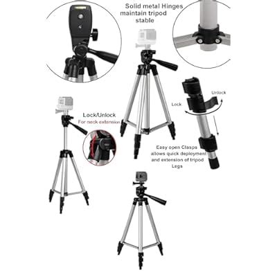 ECostConnection GoPro Tripod 50 Inch Aluminum Action Camera Tripod ...