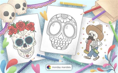 Day Of The Dead Sugar Skulls Printables