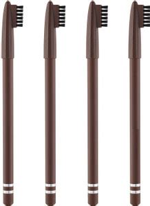 AVEU Beauty Eyebrow Pencil, Eye MakeUp 7.2 Gm Pack of 4 DARK BROWN ...