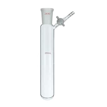 Deschem 250ml 24/40 Glass Reaction Tube with Side PTFE Stopcock Lab ...