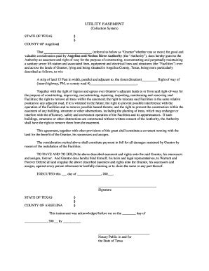 WA Temporary Construction and Permanent Utility - Blank Fillable ...