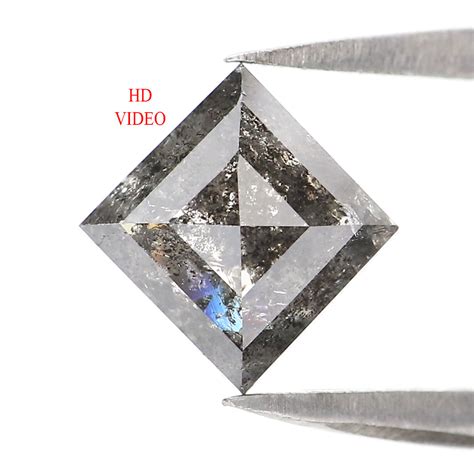 0.88 CT Natural Loose Kite Shape Diamond Salt And Pepper Kite Shape Di